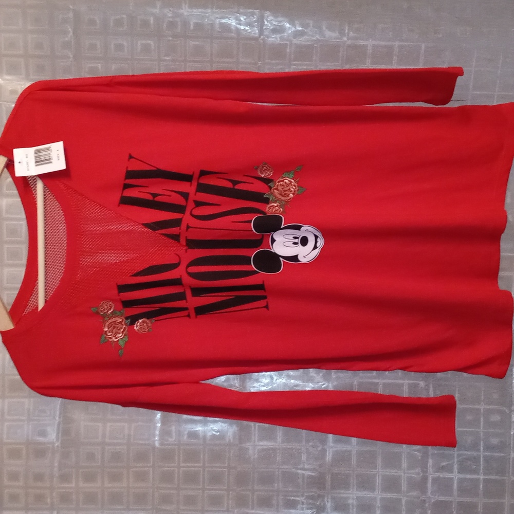 Disney Mickey Mouse Women’s  Long Sleeve Shirt Large